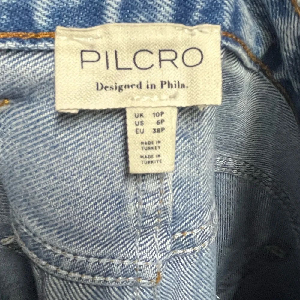 NEW Anthropologie Pilcro Maxi Denim Skirt Madi Front Slit Denim Skirt 6 Petite - Picture 6 of 9